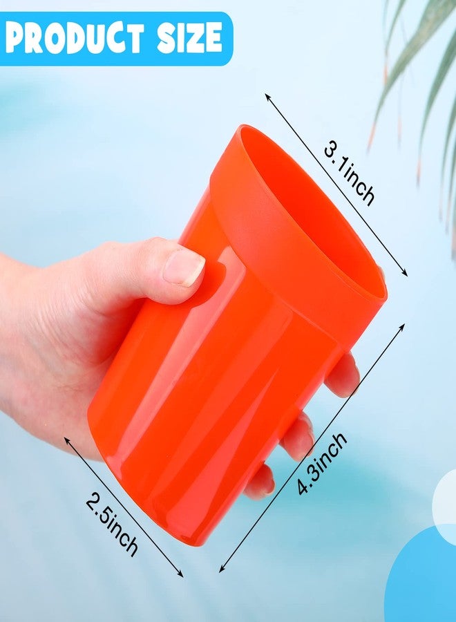 Chengu 30 Pack Reusable 13.7oz Unbreakable Tumblers - Plastic Kids & Adults Cups - Break Resistant Water & Juice Tumblers for Parties & Events - 6 Colors - Image 3