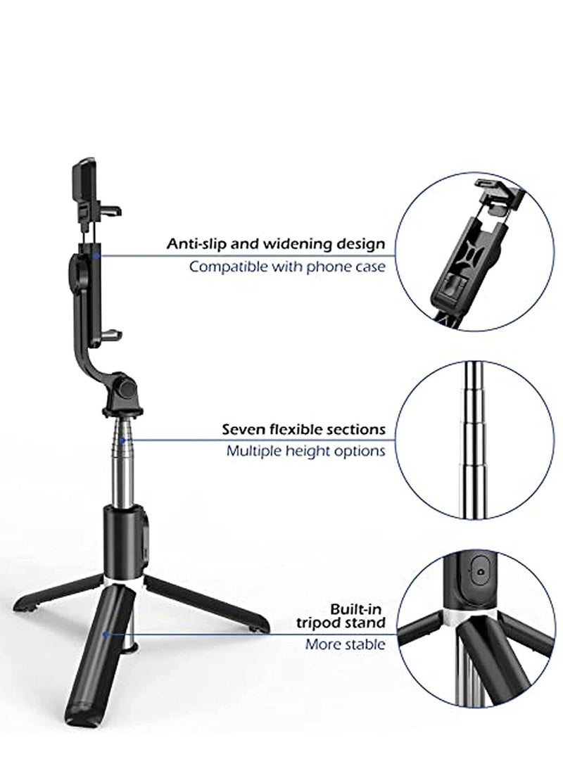 Raxoom Portable Selfie Stick Tripod with Light with Detachable Bluetooth Remote,41 Inch Extendable Tripod Compatible with IPhone 13 Pro/12/11 Pro/Max/XS/XR/X and Samsung Galaxy S10/S9 Plus  - Image 4