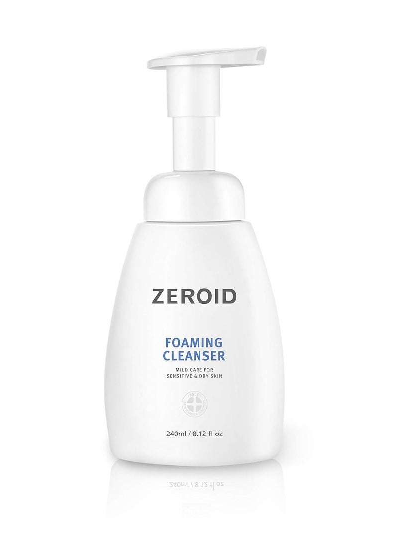 ZEROID | Foaming Cleanser | Facial Cleanser for Sensitive & Dry Skin | Mild Face Wash Care | Gentle Face Wash | Moisturizing Face Soap | Dermatologist Tested | Korean Skin Care