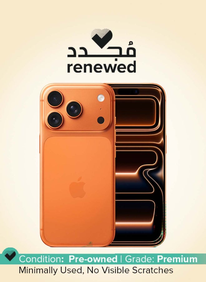 Apple Renewed - iPhone 17 Pro 512GB Cosmic Orange 5G (eSim only) With FaceTime - International Version - Image 1