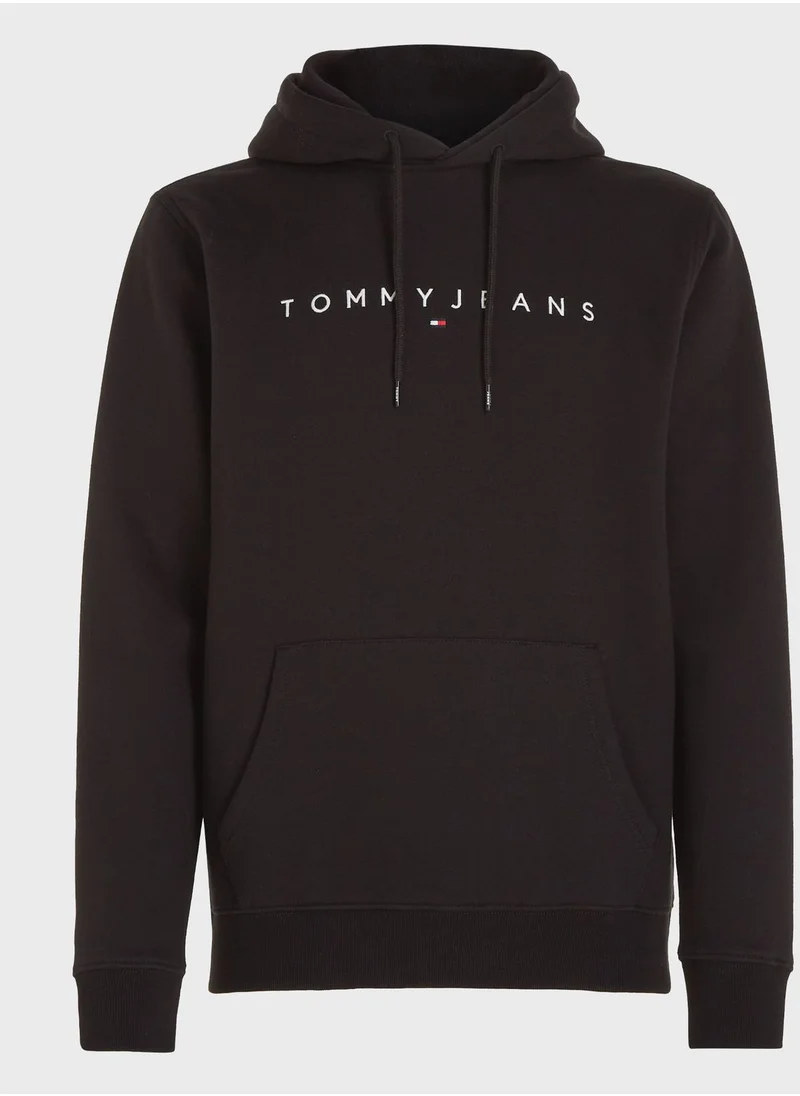 TOMMY JEANS Logo Fleece Hoodie
