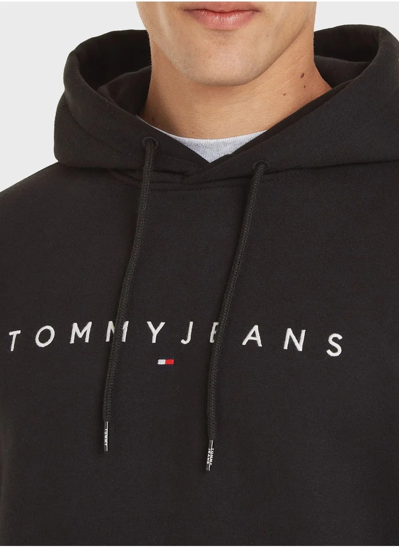 TOMMY JEANS Logo Fleece Hoodie