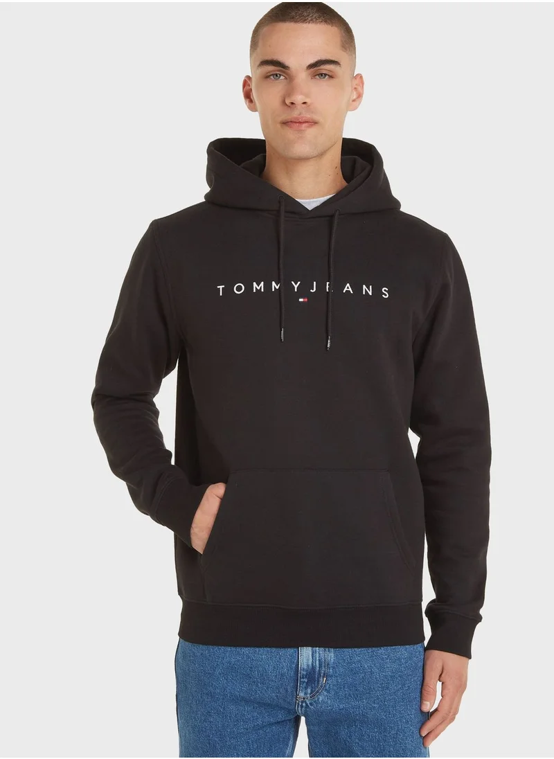 TOMMY JEANS Logo Fleece Hoodie