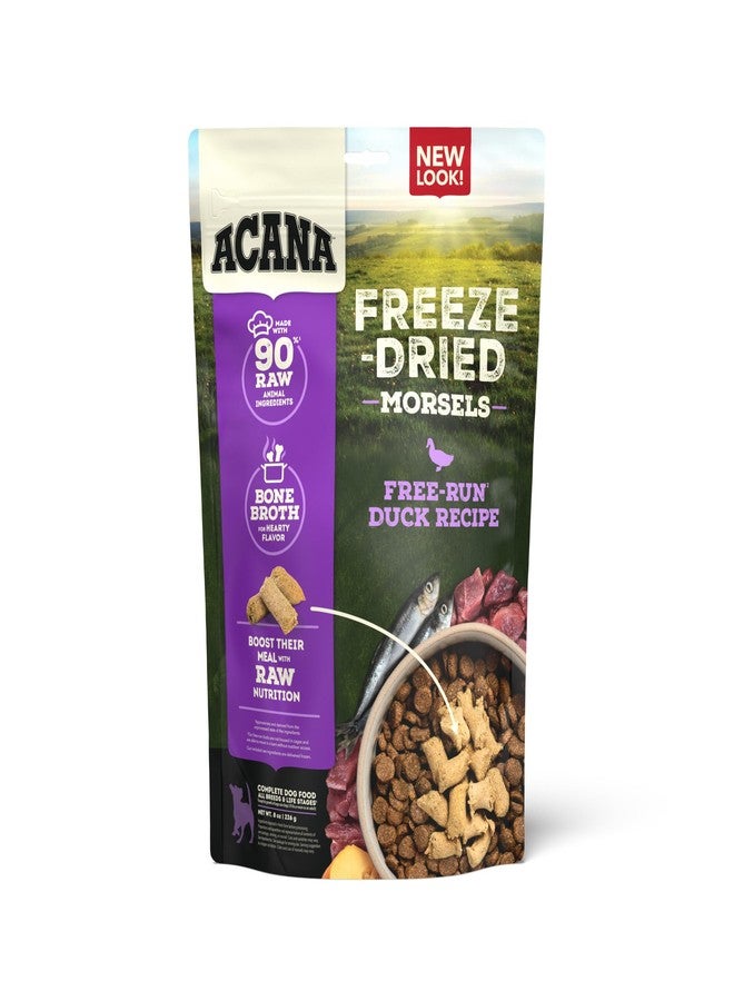ACANA Grain-Free High Protein Freeze Dried Dog Food & Topper Free-Run Duck Recipe Morsels 8oz Bag - Image 1