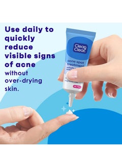 Clean & Clear Clean & Clear Acne Spot Treatment Gel Cream with 2% Salicylic Acid, Oil-Free Topical Acne Treatment with Witch Hazel for Clinically Proven Results in 1 Day, Fragrance Free, 0.75 fl. oz  - Image 2