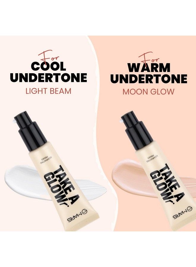 Mars برايمر مضيء "تيك أ Glow"؛ يخفي المسام؛ برايمر بلمسة رطبة لمكياج الوجه (30 مل) 02 شعاع الضوء - Image 5