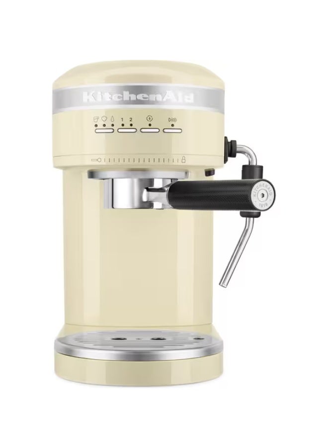 KitchenAid Artisan Semi-Auto Manual Coffee Machine Almond Cream 5KES6503BAC - Image 1