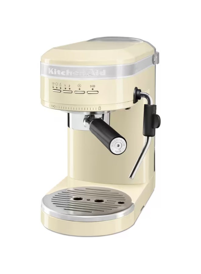 KitchenAid Artisan Semi-Auto Manual Coffee Machine Almond Cream 5KES6503BAC - Image 2