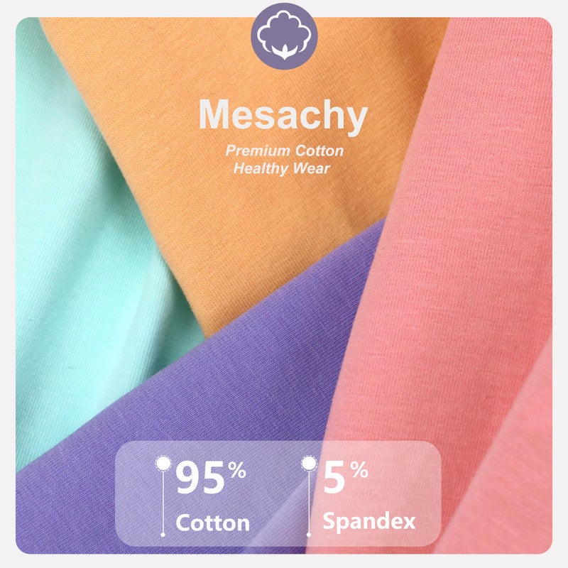 Mesachy Girls Underwear Cotton Panties for Teens Girl Kids Briefs Pack of 8 - Image 3