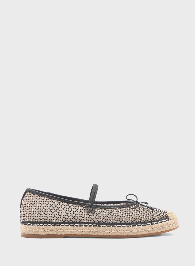 STEVE MADDEN Bow Detail Close Toe Ballerinas  - Image 1
