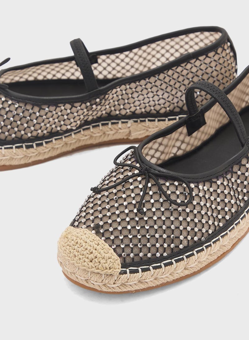 STEVE MADDEN Bow Detail Close Toe Ballerinas  - Image 4
