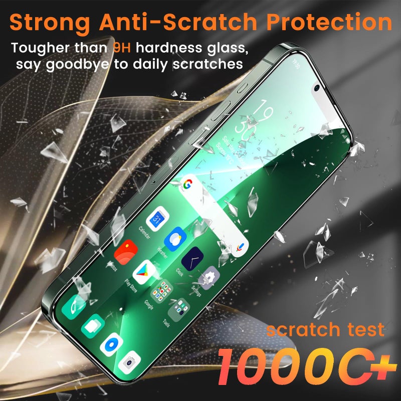 Lesakit 3+3 Pack Privacy Screen Protector for iPhone 13 Pro Max 6.7-Inch with 3 Pack Camera Lens Protector, Anti Spy Tempered Glass Film 9H Hardness Bubble Free Case Friendly - Image 4