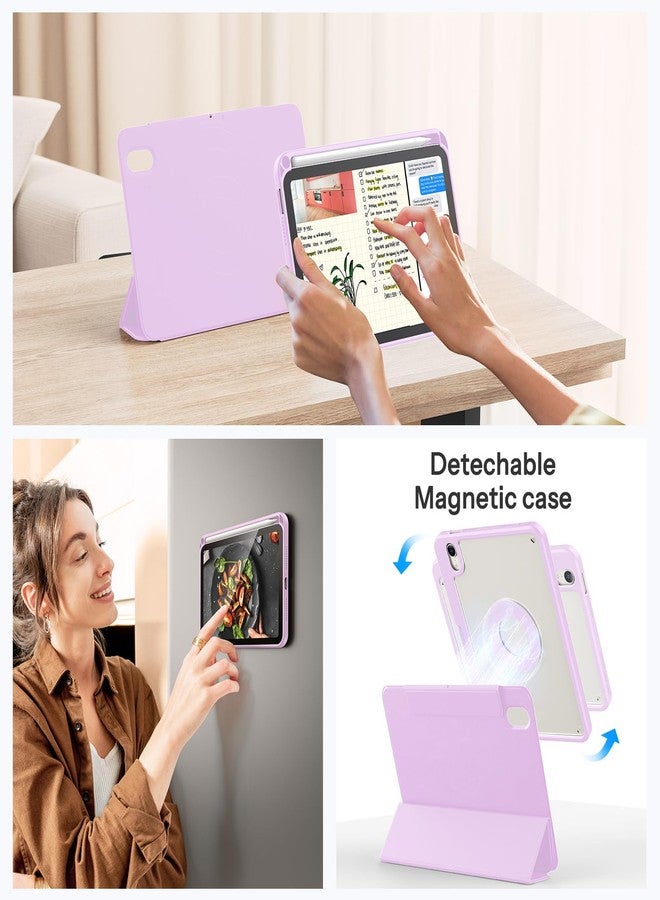 SPARIN Case for iPad mini 7 A17 Pro 2024/iPad Mini 6 2021 8.3 Inch, Detachable Magnetic Cover, Portrait/Landscape Stand with Pencil Holder, Support Auto Wake/Sleep (Purple) - Image 5