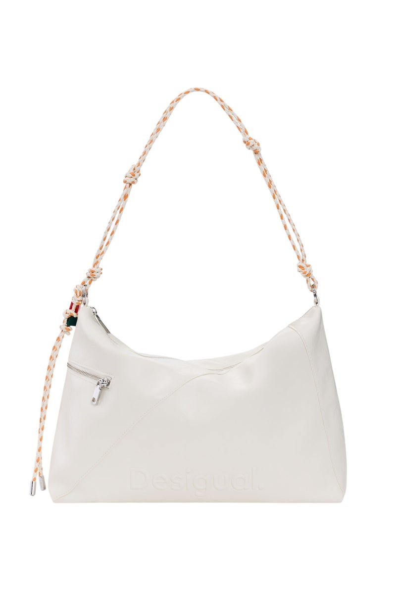 DESIGUAL Large shoulder bag with leather-effect finish - Image 1