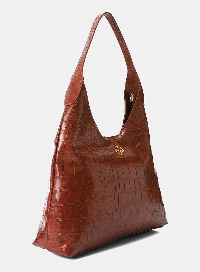 DejaVu LID-DVTX-021 Croc Leather Shoulder Bag - Image 2