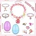 Halloscume 24 Set Easter Eggs Filled with Jewelry Princess Easter Eggs Plastic Easter Eggs Filler Easter Gift Easter Basket Stuffers Pre Filled Easter Eggs Bulk for Kids - Image 4