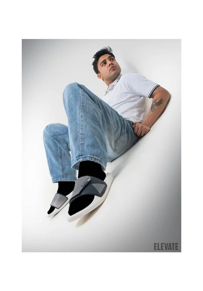 Bacca Bucci Onyx White Elevate Slides – Ultra-Comfort EVA Slip-Ons for Men | Best Price UAE