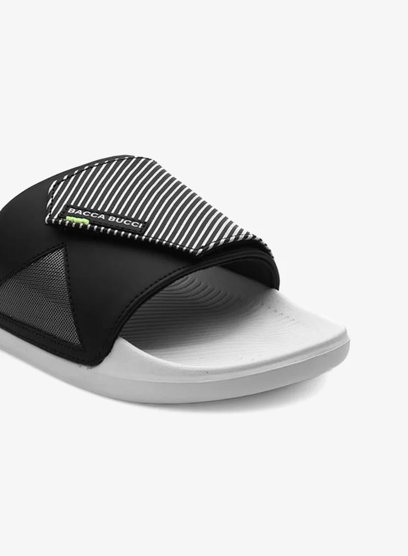 Bacca Bucci Onyx White Elevate Slides – Ultra-Comfort EVA Slip-Ons for Men | Best Price UAE