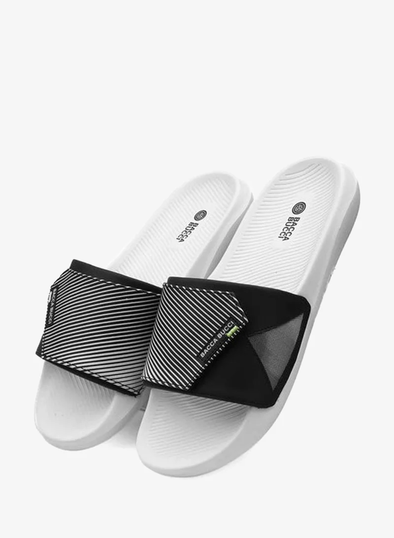 Bacca Bucci Onyx White Elevate Slides – Ultra-Comfort EVA Slip-Ons for Men | Best Price UAE