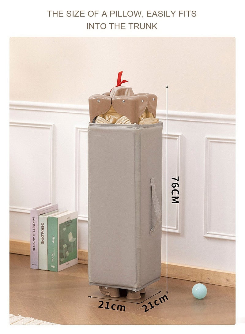 ما بيبي سرير أطفال محمول للأطفال الصغار - سرير أطفال قابل للطي مع ناموسية، ساحة لعب شبكية جيدة التهوية، سرير سفر متين للأطفال من حديثي الولادة حتى 4 سنوات (125 × 65 × 72 سم) - Image 4