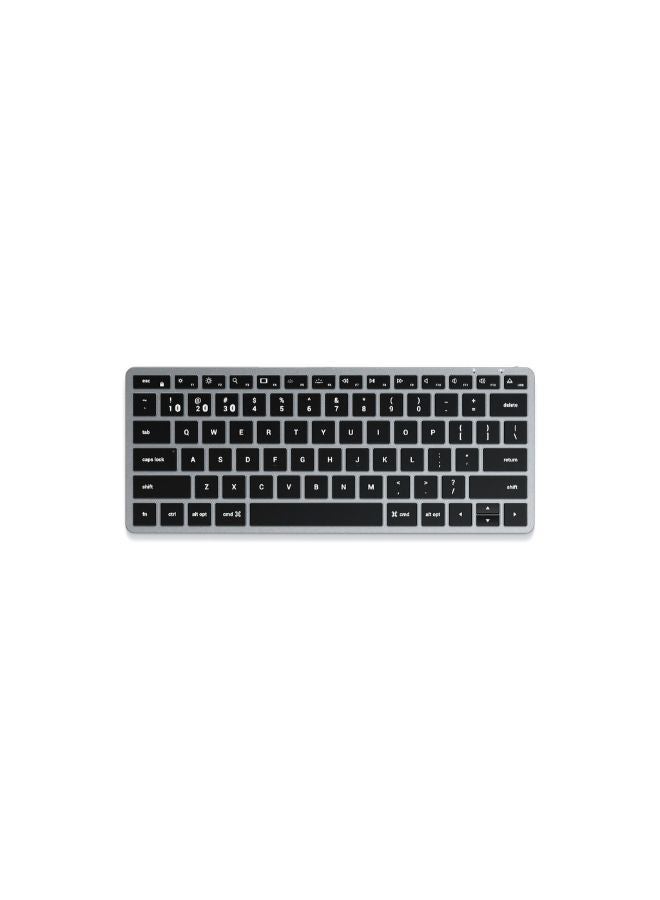 SATECHI Ultra Slim Backlit X1 Bluetooth Keyboard Space Grey - Image 1