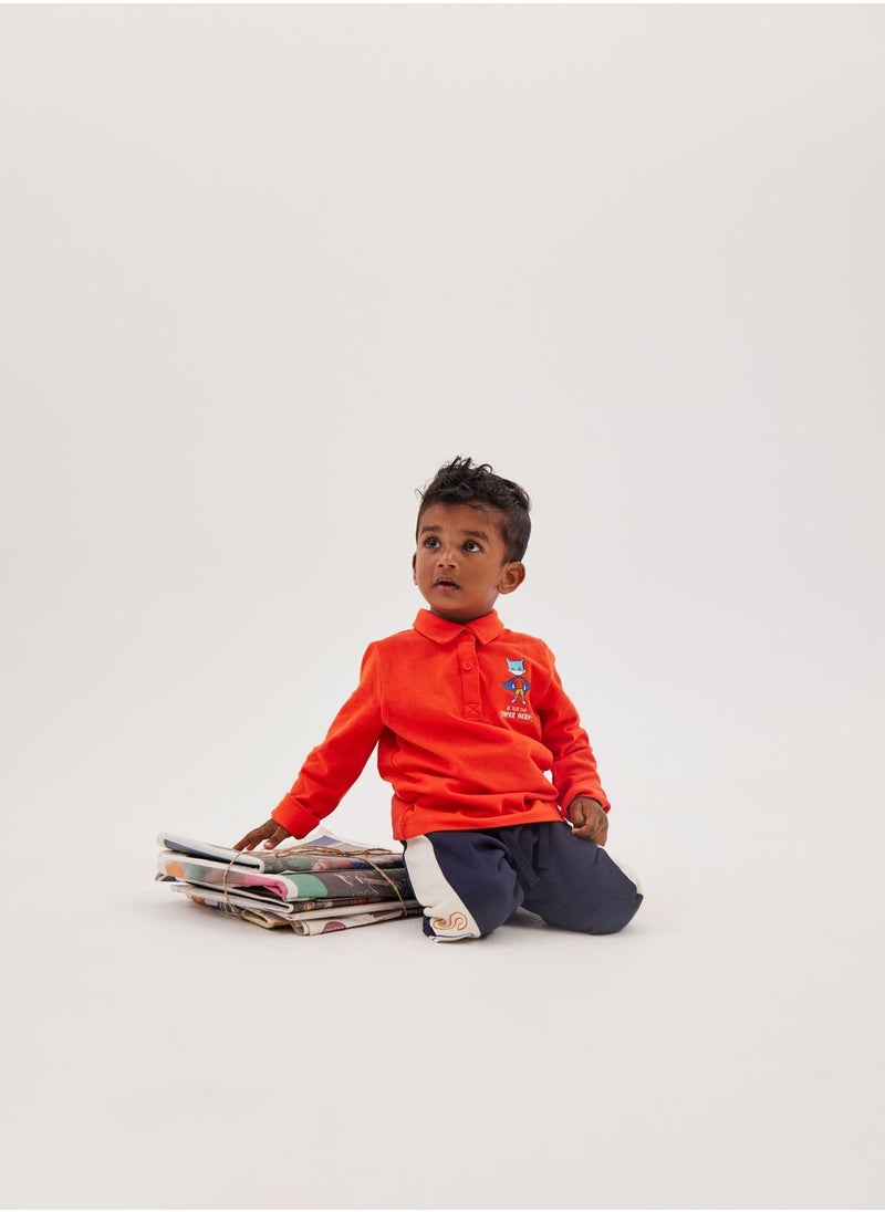 NAME IT - Kids Side Text Print Sweatpants - Image 1