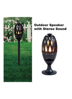 NIBEMINENT 2-in-1 LED Flame BT Speaker Outdoor Lamp Black  - Image 4