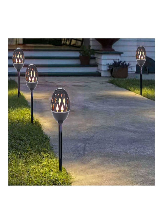 NIBEMINENT - 2-in-1 LED Flame BT Speaker Outdoor Lamp Black - Image 1