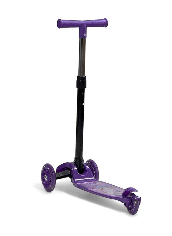 AL BADER - 2-in-1 Kick Scooter Upgraded Adjustable Height Handlebars 3 LED Lighted Wheels and Anti-Slip Deck Scooter for Child Toddler Foldable Kick Scooter for Kids Aged 3-6 Multicolour - Image 1