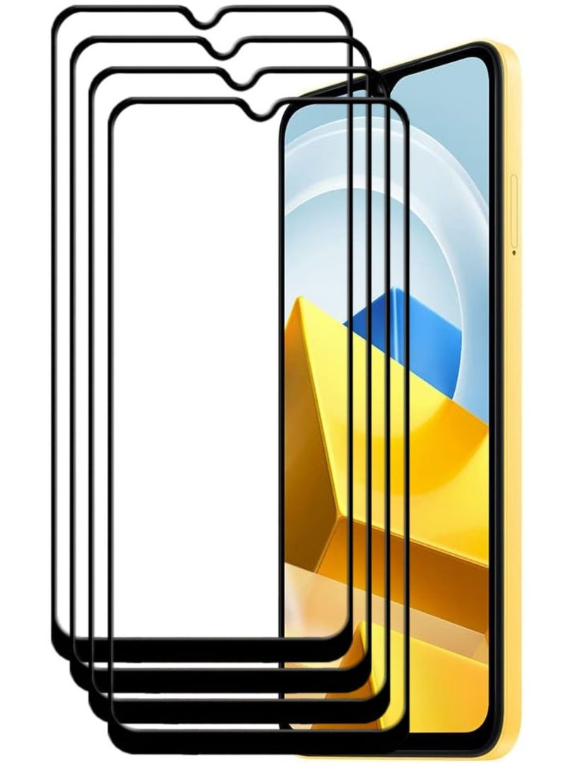 أكاليكس 4 قطع، حماية شاشة،  لهاتف شاومي بوكو M5  ، جودة ممتازة. - Image 1