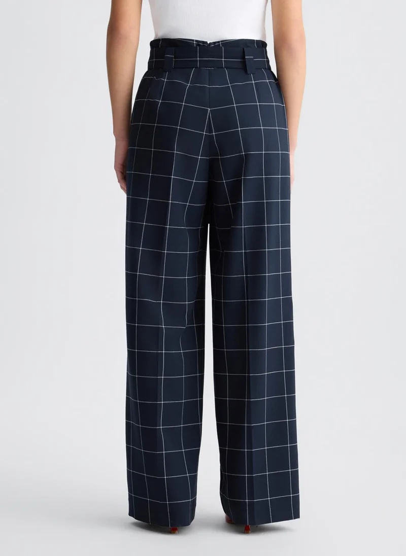 Liu Jo High-rise check trousers