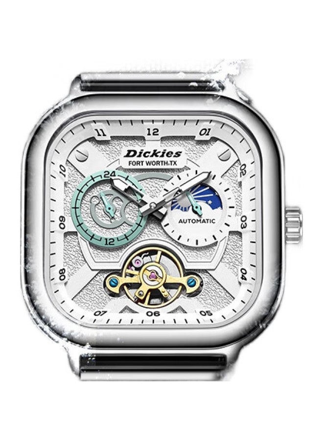 Dickies Mechanical Watch Automatic Multi-Function Style Waterproof Luminous Calendar Valentine'S Day Gift Cl-579 Blue - Image 2