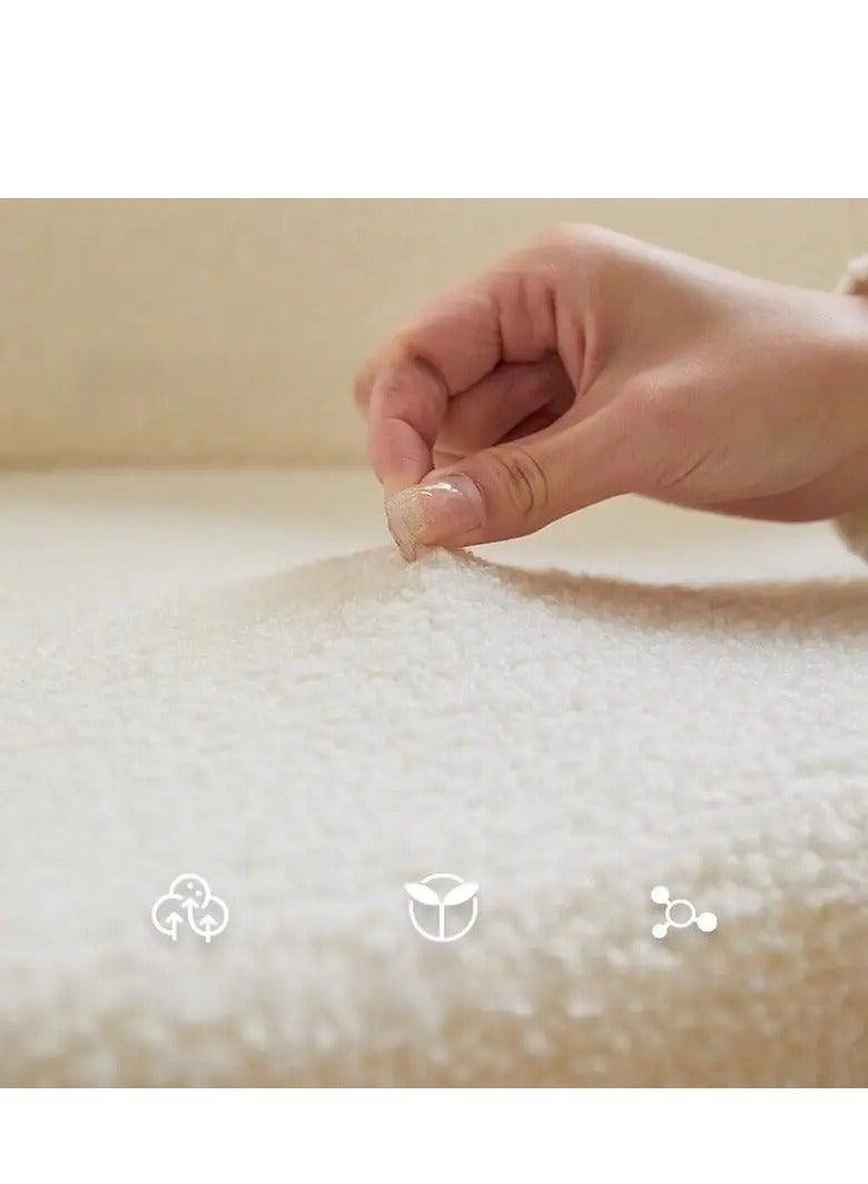 NZONE STORE Boucle Fabric Living Room Chair || White/Black - Image 4