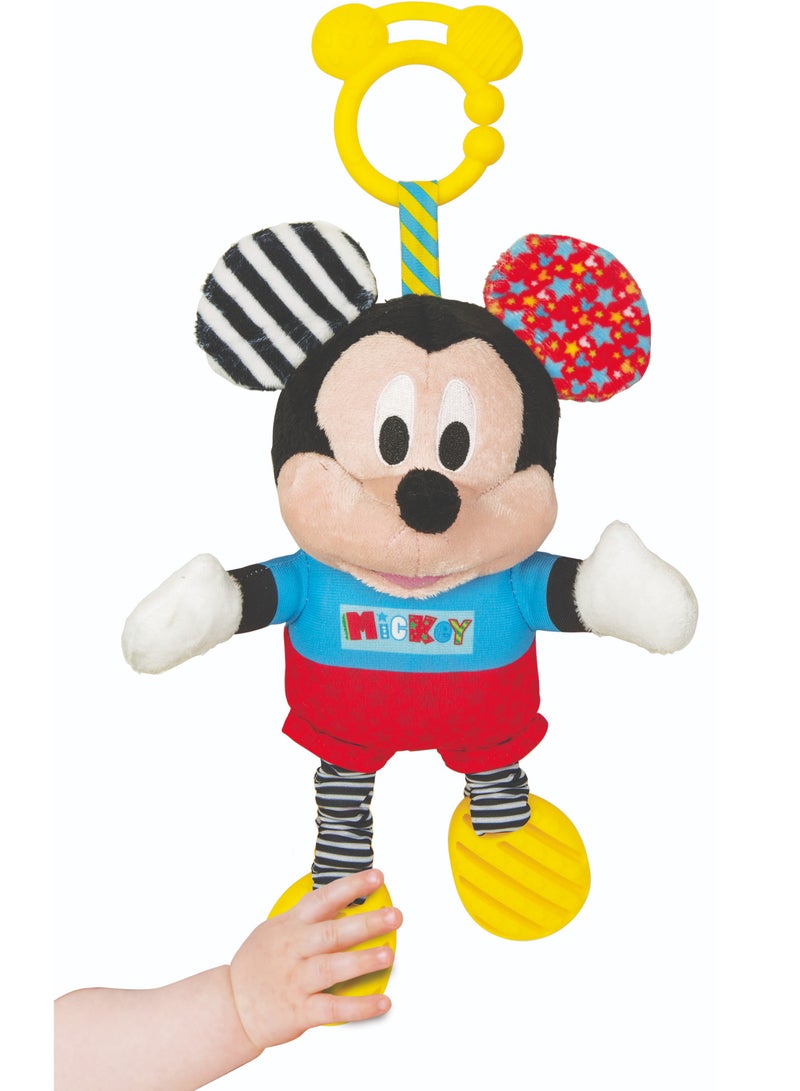 Clementoni Disney Baby Mickey First Activities | Mickey Mouse Doll | Soft Toy | Interactive Plush Toy for Baby and Toddler | Educational Toy | Early Learning Toy | Helps with Motor Skill Development | Perfect Gift for Baby and Toddler - Image 2