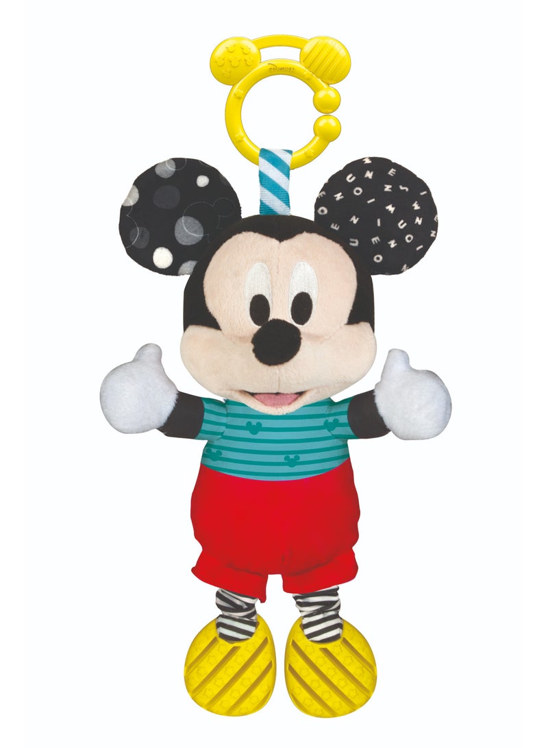 Clementoni Disney Baby Mickey First Activities | Mickey Mouse Doll | Soft Toy | Interactive Plush Toy for Baby and Toddler | Educational Toy | Early Learning Toy | Helps with Motor Skill Development | Perfect Gift for Baby and Toddler - Image 3