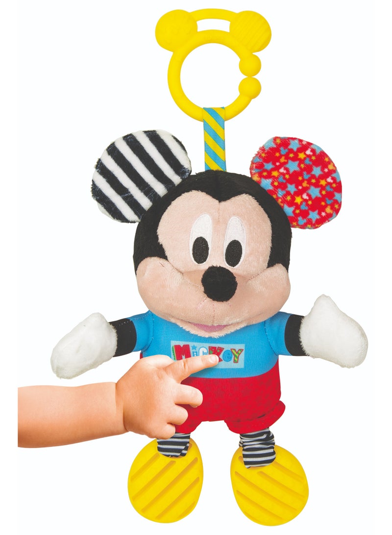 Clementoni Disney Baby Mickey First Activities | Mickey Mouse Doll | Soft Toy | Interactive Plush Toy for Baby and Toddler | Educational Toy | Early Learning Toy | Helps with Motor Skill Development | Perfect Gift for Baby and Toddler - Image 5