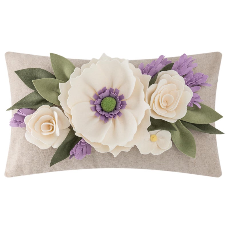 KINGROSE King Rose 3D Flower Throw Cover Cover Home Disrodative Palcent Case Case Handmade Cushion Cover Sofa Bed Bed Rock - Image 1
