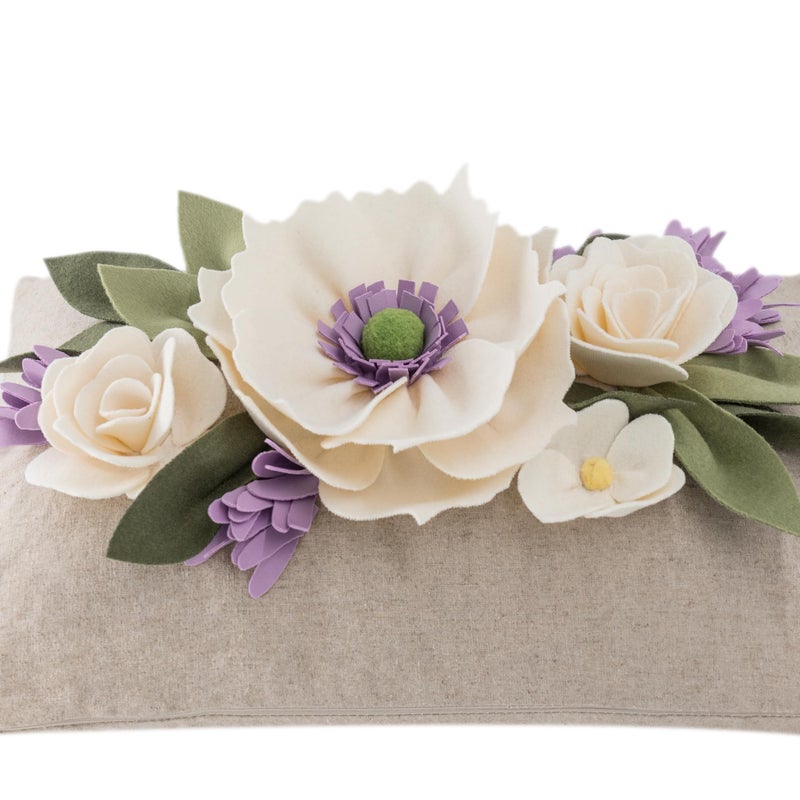 KINGROSE King Rose 3D Flower Throw Cover Cover Home Disrodative Palcent Case Case Handmade Cushion Cover Sofa Bed Bed Rock - Image 2
