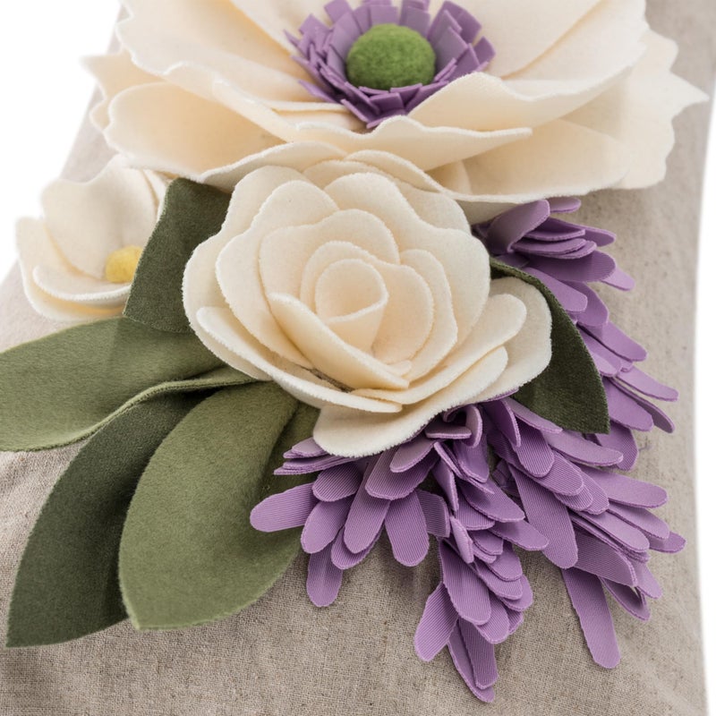 KINGROSE King Rose 3D Flower Throw Cover Cover Home Disrodative Palcent Case Case Handmade Cushion Cover Sofa Bed Bed Rock - Image 3