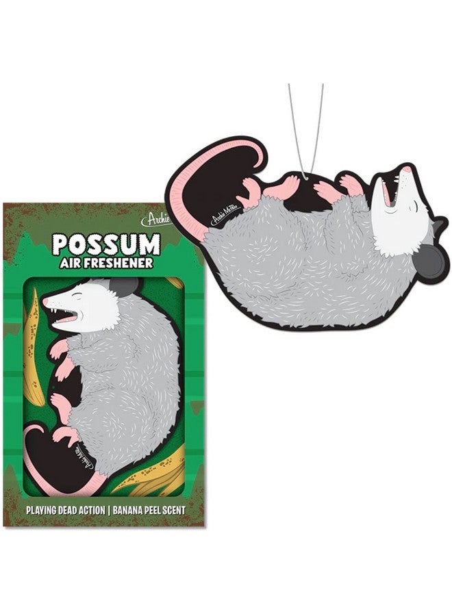 Archie McPhee Perplexing Possum Perfection Pack Air Freshener 3 Finger Puppets And Stress Ball Set Of 5 2 Inches - Image 2