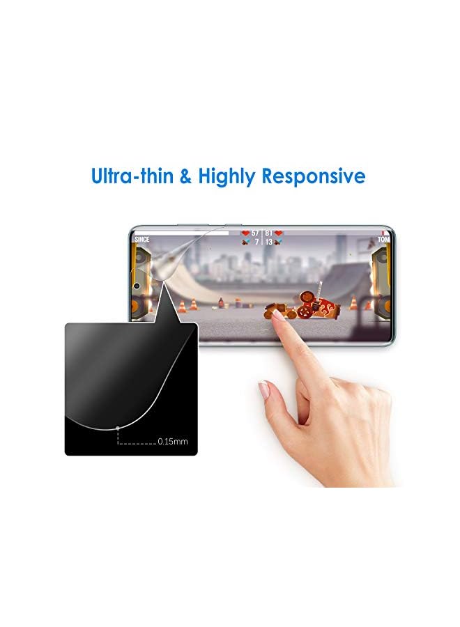 Jetech Screen Protector For Samsung Galaxy S20 Plus 6.7-Inch, Hd Clarity Flexible Tpu Film, Case Friendly, 2-Pack - Image 4