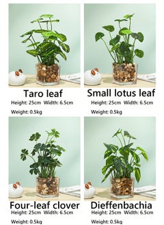 Arabest Creative Artificial Green Plant Four-Leaf Clover Simulation Potted Home Decoration Office Desk Eye-Catching Simulation Plant Bonsai  - Image 4