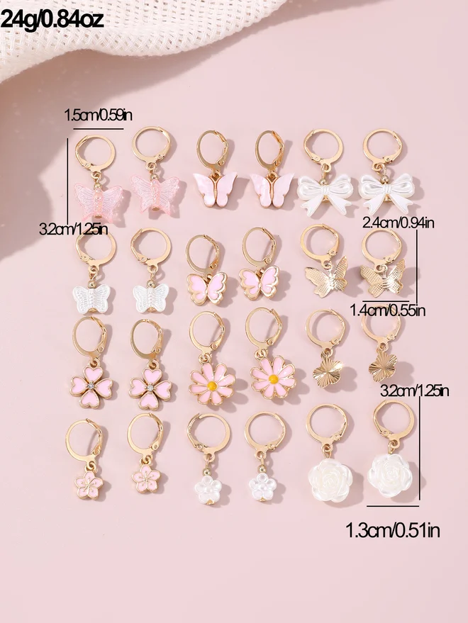 Take Two Take Two Set of 12 - Assorted Pendant Earrings