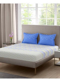Portico New York Portico New York Shimmer Double Super King Size Bedsheet with 2 Pillow Cover (274X274CM)  - Image 1
