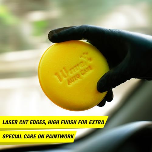 Wavex Ultrafine Foam Sponge Applicator for Car Wax, Dashboard Dressing and Many More (Pack of 3 Yellow) - Image 2