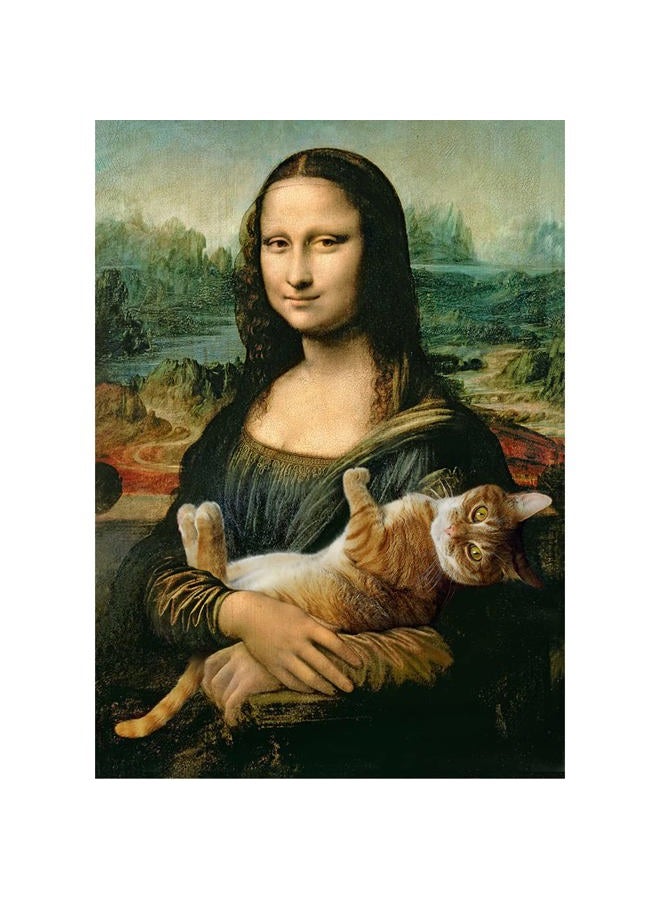 Trefl 37294 Mona Lisa With Cat Puzzle Set (500 Pieces) - Image 2