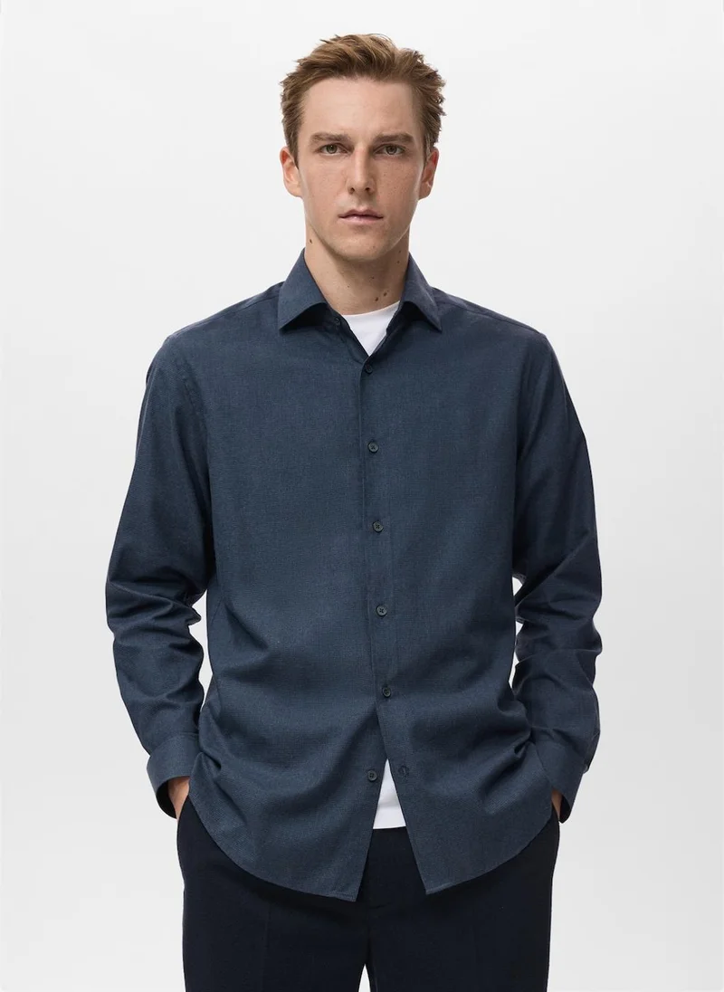 Mango Man Regular-fit cotton shirt