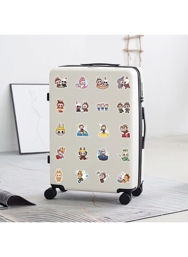 LABUBU 53pcs Labubu stickers, cute cartoon decorations, stationery handbooks, DIY stickers  - Image 5
