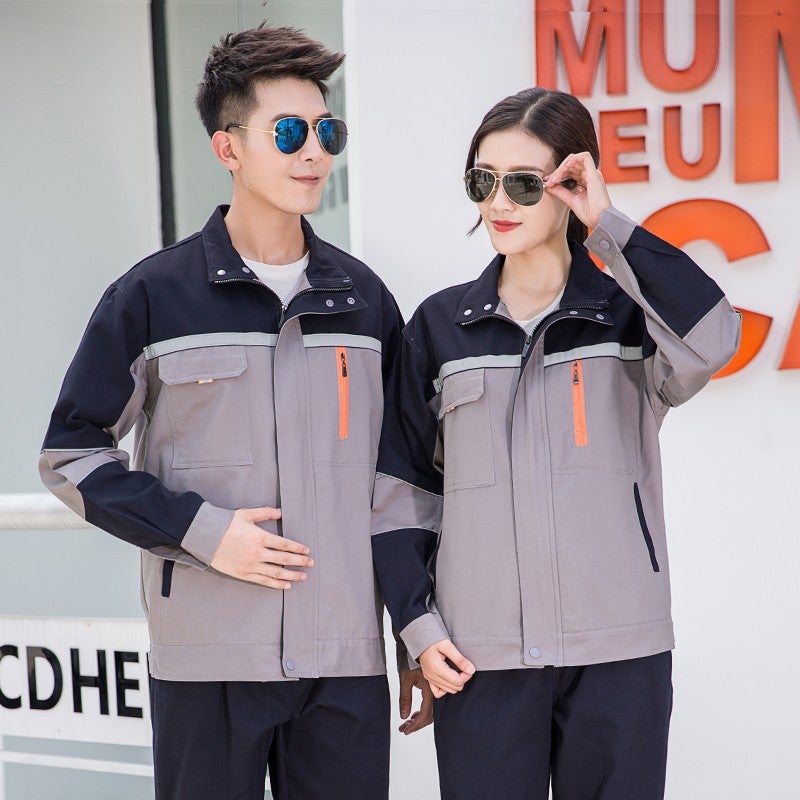 Reflective Strip Work Clothes Suit Men'S Wear-Resistant Workshop Decoration Worker Property Auto Repair Factory Clothes Work Clothes Labor Insurance Clothes - Image 5