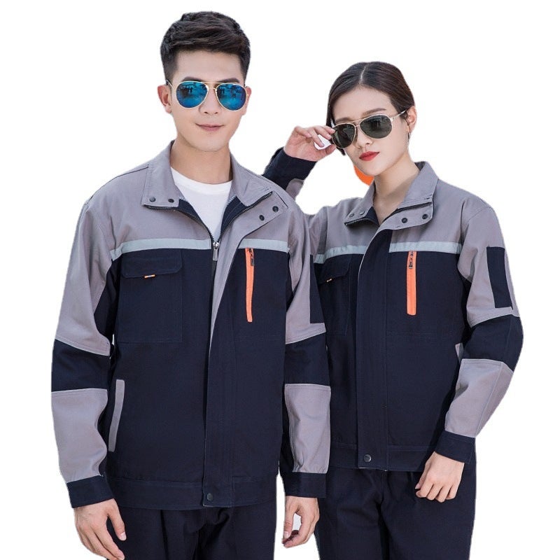 Reflective Strip Work Clothes Suit Men'S Wear-Resistant Workshop Decoration Worker Property Auto Repair Factory Clothes Work Clothes Labor Insurance Clothes - Image 4